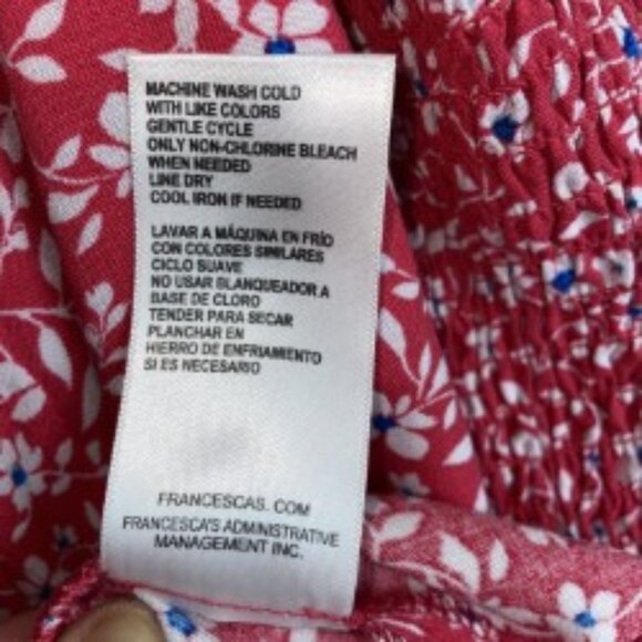 MI AMI FOR FRANCESCA'S FLORAL MIDI DRESS-SLIT FRONT RED, WHITE, BLUE SIZE M NWT - Picture 4 of 9